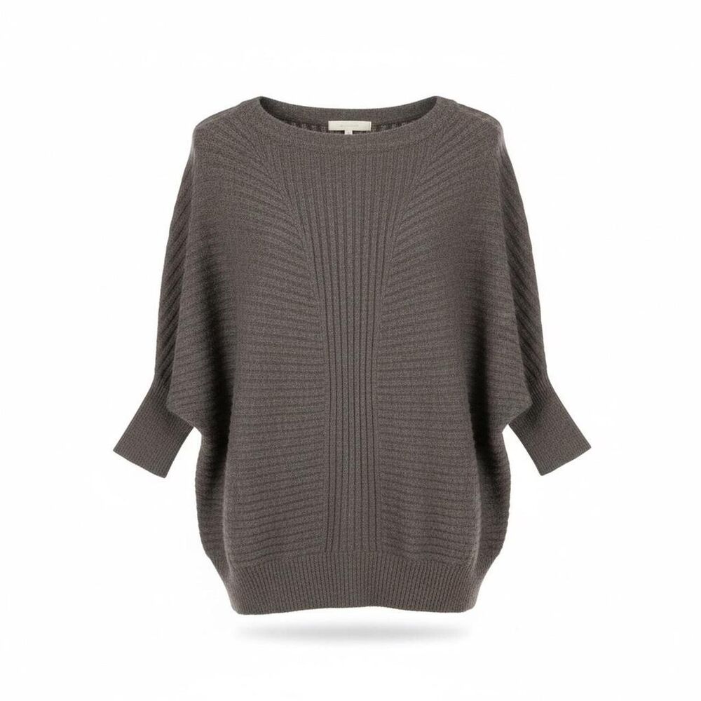 Vince Taupe knit ribbed cashmere sweater size XS
